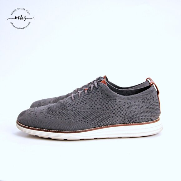 Cole Haan ZERØGRAND‎ Remastered Stitchlite Wingtip Oxfords Gray Men 12 main image 9